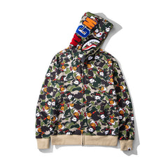 Bathing Ape Hoodie Full Print Hello Kitty Cardigan Zipper