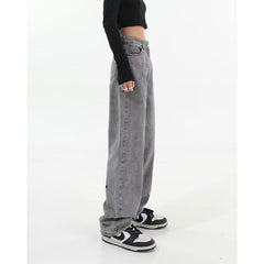 Men Jeans Vintage Jeans Spring Baggy Straight Trousers