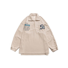 Unisex Jacket Vintage Embroidered Fashion Brand Coat for Men and Women Baggy Casual Jacket