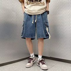 Men Jeans Tooling Denim Shorts Men Summer Casual Shorts