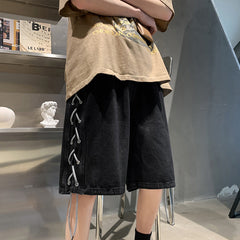 Men Jeans Loose Summer Casual Retro Shorts