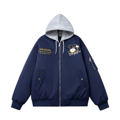 Men Vintage Jackets Baseball Jacket Embroidered Couple Trend Jacket