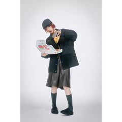 Unisex Jacket Spring and Autumn Retro Patchwork Jacket