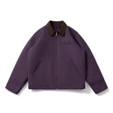 Mens Vintage Jackets Vintage Lapel Jacket Padded Color Matching Cotton Clothing