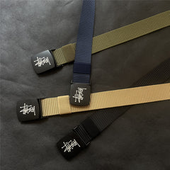 Stussy Belt Canvas Belt Nylon Casual Braided Belt