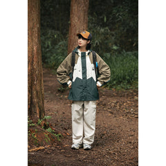 Unisex Jacket Shell Jacket Loose Hooded Coat Men's and Women's Couple Retro Jacket