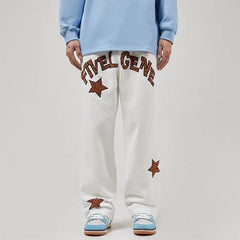 Men Jeans Retro Straight-Leg Pants