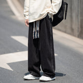Men Jeans Spring and Autumn plus Size Loose Straight Oversize Wide Leg Pants