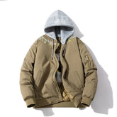 Men Vintage Jackets Thickened baseball jersey Simple embroidery Couple trendy stand-up collar jacket