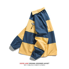 Men Pullover Hoodie Spring Men's Retro Loose All-Match T-shirt