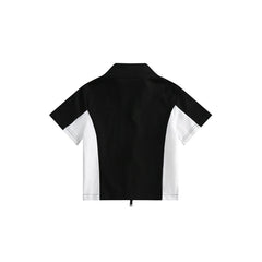 Unisex Jacket Retro Biker's Style Short Stand Collar Coat