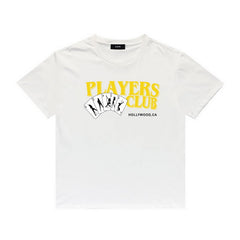 Amiri T Shirt Poker Girl Flower Casual Round Neck