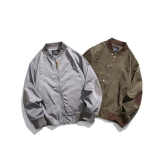 Unisex Jacket Loose Baseball Collar Jacket