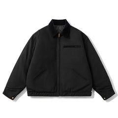 Mens Vintage Jackets Vintage Winter West Coast Lapel Colour Matching Jacket