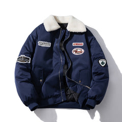 Mens Vintage Jackets Harajuku ins Loose Padded Jacket Padded Jacket