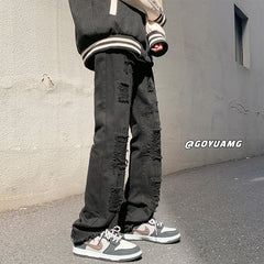 Men Jeans Vintage Jeans Men Autumn Loose Straight Trousers