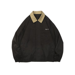 Unisex Jacket Vintage Safari Jacket Jacket Lapel Tooling Jacket Profile Baggy Coat