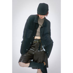 Unisex Jacket Spring and Autumn Retro Patchwork Jacket