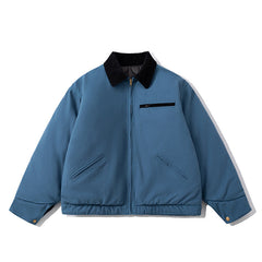 Mens Vintage Jackets Vintage Winter West Coast Lapel Colour Matching Jacket