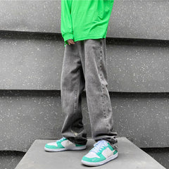 Men Jeans Hiphop Pants Men's Autumn and Winter Hip Hop Denim Trousers