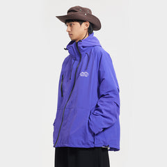 Unisex Jacket Loose Outdoor Hooded Jacket Shell Jacket
