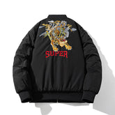 Mens Vintage Jackets Tide Padded Flight Suit Baseball Jacket