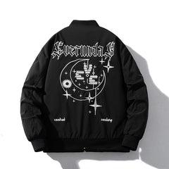 Men Vintage Jackets Baseball Suit Flight Suit Embroidered Jacket Top