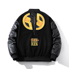 Men Vintage Jackets Jacket Padded Baseball Jacket Women's Contrasting Cotton Jacket