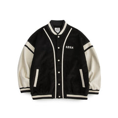 Unisex Jacket Vintage Baseball Jacket Men's and Women's Loose Corduroy Embroidered Jacket