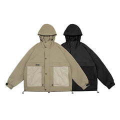 Unisex Jacket Retro Hooded Sports Jacket Men's Loose Outdoor Outdoor Jacket Coat
