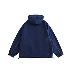 Unisex Jacket Retro Loose Casual Hooded Jacket