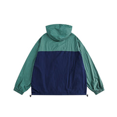Unisex Jacket Vintage Loose Hooded Coat Sun-Protective Clothing Lightweight Jacket