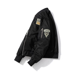 Mens Vintage Jackets Flight Suit Jacket Vintage Embroidered Baseball Suit Hooded