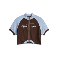 Unisex Jacket Retro Sports Navel Short Cardigan Coat