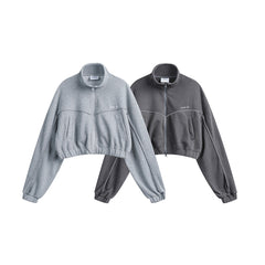 Unisex Jacket Cardigan Jacket Men's and Women's Sports Jacket Short Top