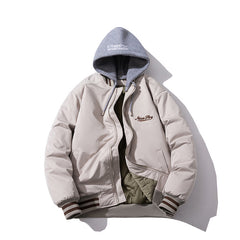 Mens Vintage Jackets Embroidered Jacket Autumn/Winter Baseball Jacket Cotton Jacket