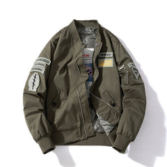 Mens Vintage Jackets Flight Suit Jacket Vintage Embroidered Baseball Suit Hooded