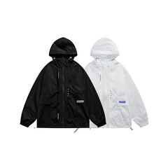 Unisex Jacket Hooded Hooded Jacket Jacket Men and Women Shell Jacket