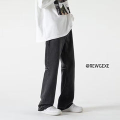 Men Jeans Hiphop Baggy Straight Trousers