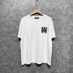 Amiri T Shirt Letter Printed Round Neck
