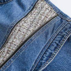 Unisex Jacket Retro Washed Denim Jacket Loose Denim Jacket