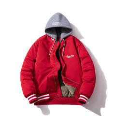 Mens Vintage Jackets Embroidered Jacket Autumn/Winter Baseball Jacket Cotton Jacket