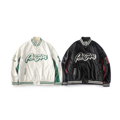 Unisex Jacket Retro Baseball Uniform Jacket Men's and Women's Loose Embroidered Jacket