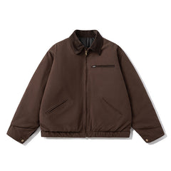 Mens Vintage Jackets Vintage Winter West Coast Lapel Colour Matching Jacket