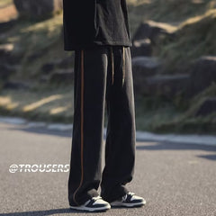 Men Jeans Washed Jeans Men's Summer Retro Oversize Straight-Leg Trousers