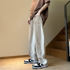 Men Jeans Retro Loose Wide-Leg Pants