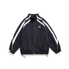 Unisex Jacket Spring and Autumn Coat Men's and Women's Loose Lapel Vintage Sports Jacket