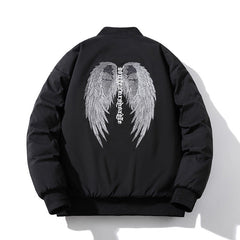 Mens Vintage Jackets Padded Jacket Embroidered Baseball Jacket Padded Jacket