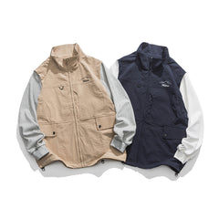 Unisex Jacket Vintage Loose Lapel Outdoor Jacket