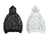 Bathing Ape Hoodie Luminous Star Print Jacket